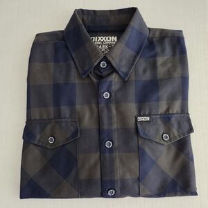 Dixxon Flannel Company "0-Dark-30" OG Pre-Pleat Men's LG Blue/Gray Shirt EUC